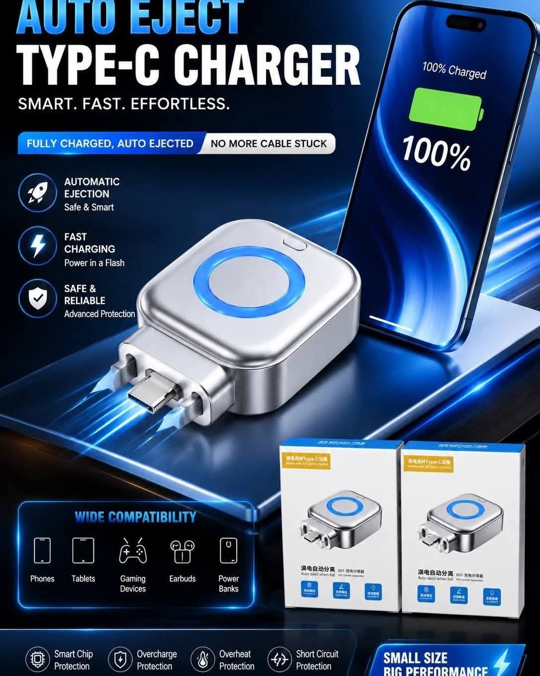 Type-C Auto-Disconnect Charging Adapter - Image 2