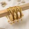 রয়্যাল ভেলভেট ঘুঙুর চুড়ি সেট -Royal Velvet Ghungroo Bangle Set