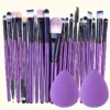 Makeup Brushes Set Eyeliner Brush Blending Brush Makeup Brush for Cheeks Eye Cosmetic Foundation Brush with Makeup Sponge 20Pcs