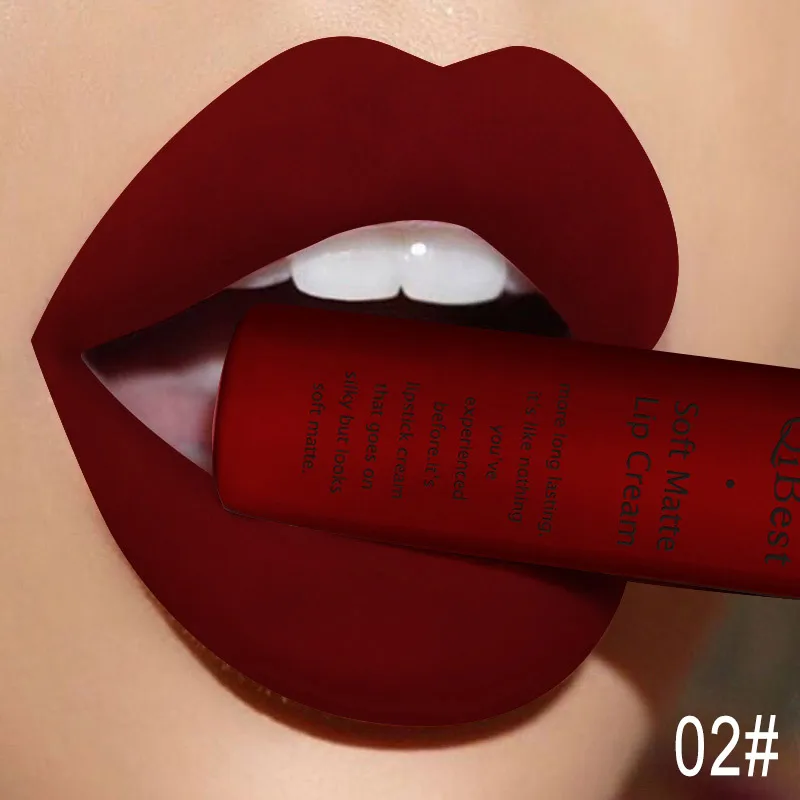 Hot Velvet Matte Nude Lip Gloss Sexy Long Lasting Non-stick Cup Nude Red Liquid Lipstick Waterproof Make-up for Women Cosmetics - Image 2