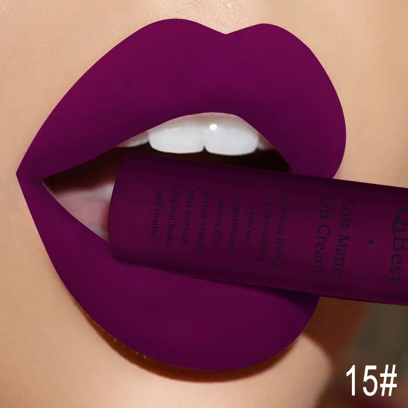 Hot Velvet Matte Nude Lip Gloss Sexy Long Lasting Non-stick Cup Nude Red Liquid Lipstick Waterproof Make-up for Women Cosmetics