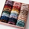 Thin Scrunchies Hair Ties for Women Multi Color for Blondes Brunettes Redheads Gentle for Hair Bulk Hair Accessories Gift 19pcs