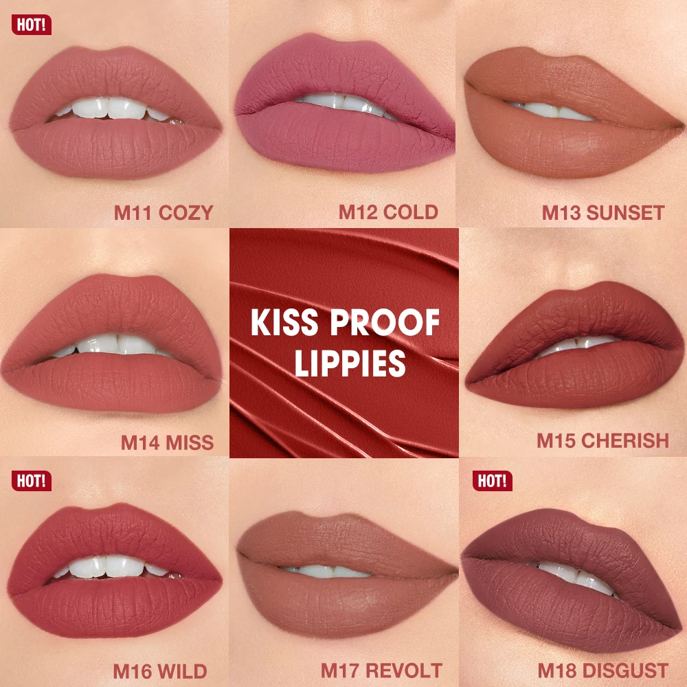Matte Lipstick Lip Tint 8 Colors Waterproof Long Lasting Non-stick Cup Sexy Highly Pigmented Velvet Lip Sticks Lip Stain - Image 5